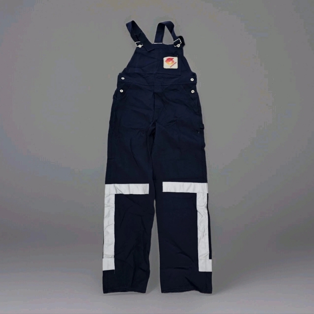VTG Never Worn TORONTO HYDRO Work Overalls Coverall Navy BlueUnion Made Sz 36